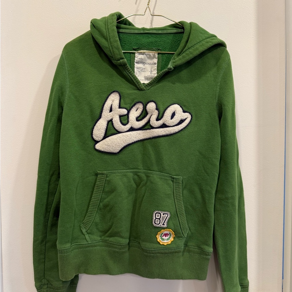 Green Aeropostale Hoodie with Embroidered Logo